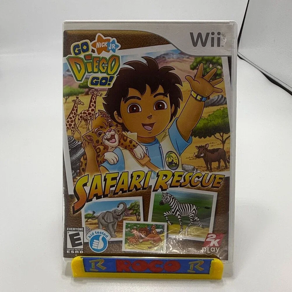 Go Diego Go! Safari Rescue Wii (Nintendo Wii, 2007) Complete W/ Manual